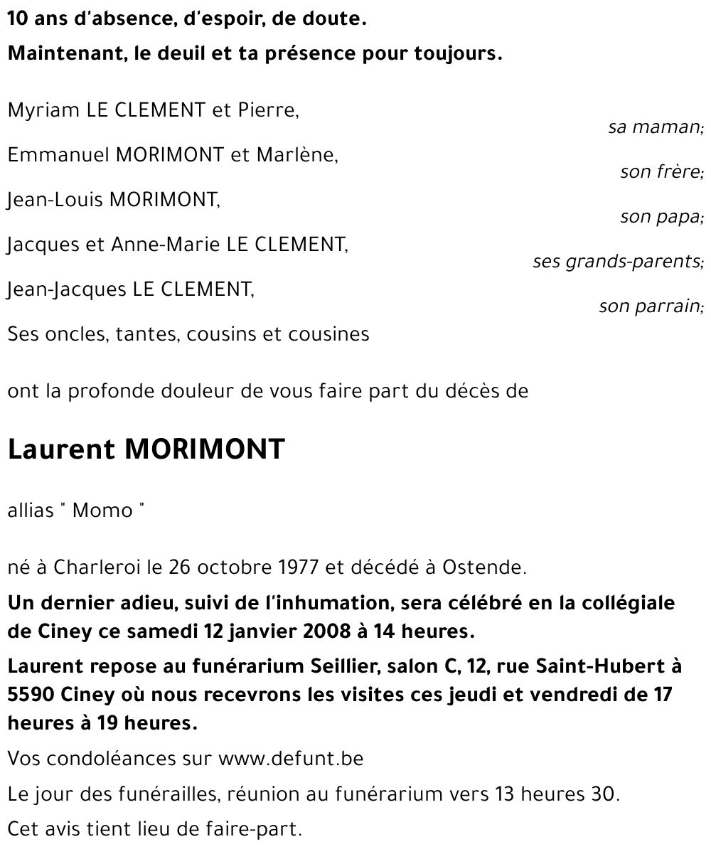 Laurent MORIMONT