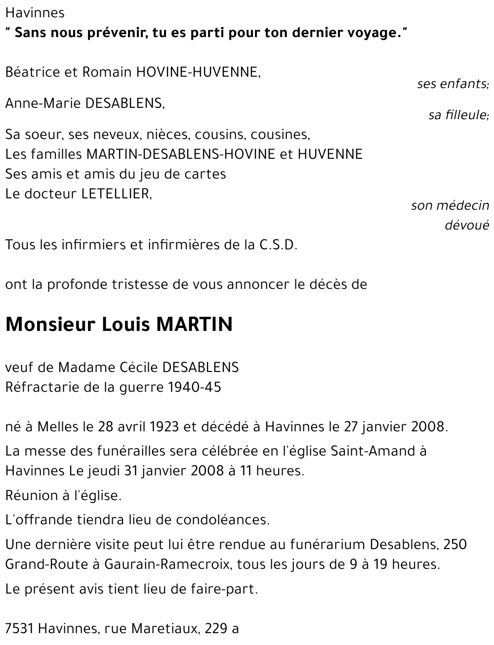 Louis MARTIN