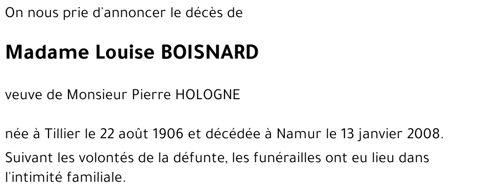 Louise BOISNARD