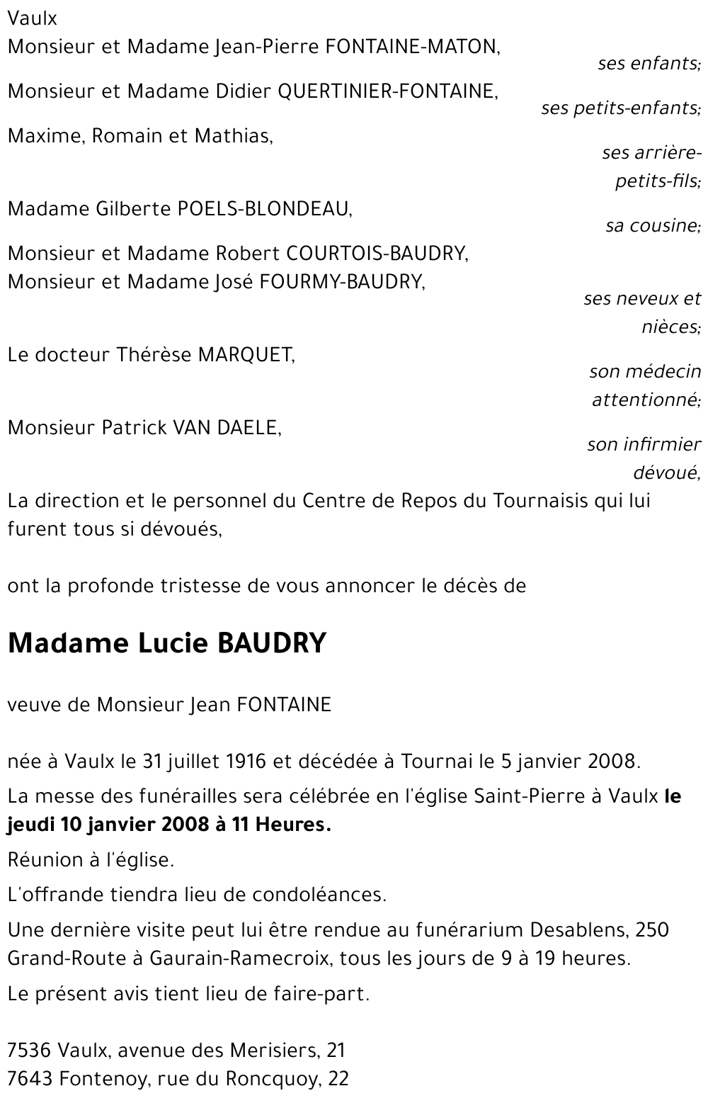 Lucie BAUDRY