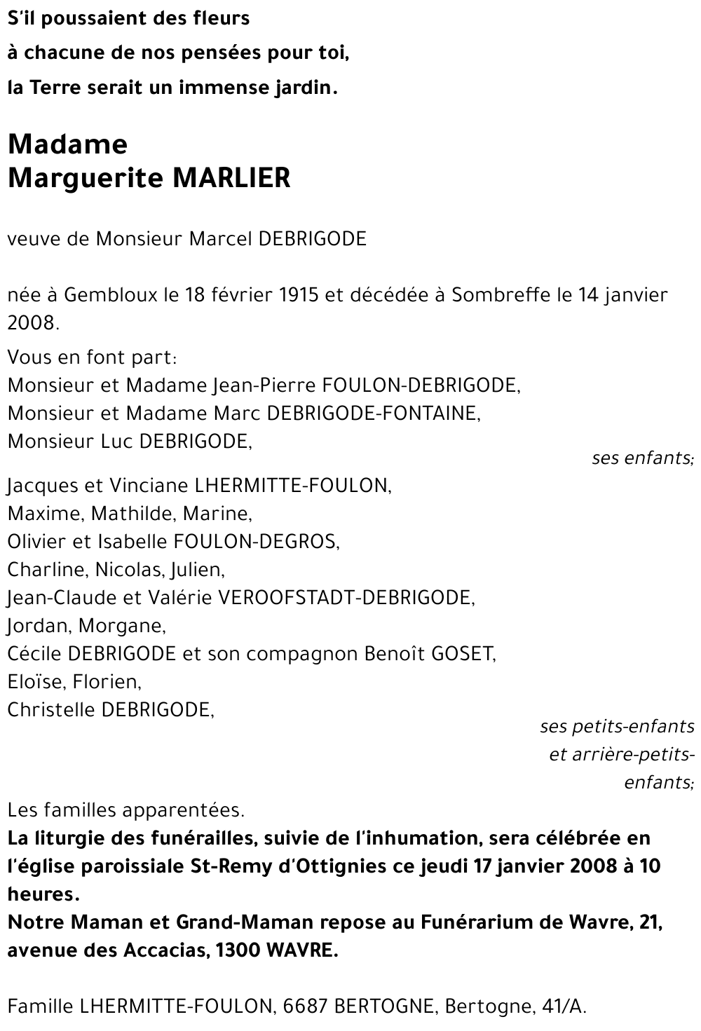 Marguerite MARLIER