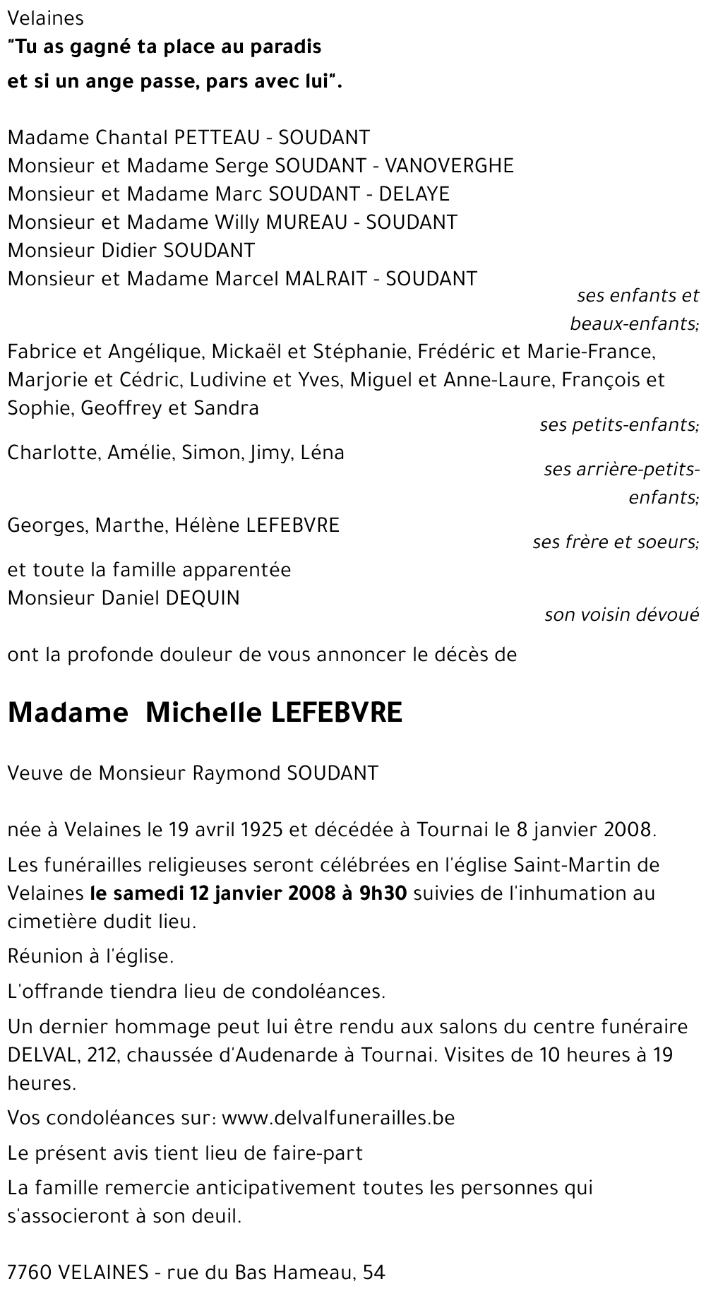 Michèle LEFEBVRE