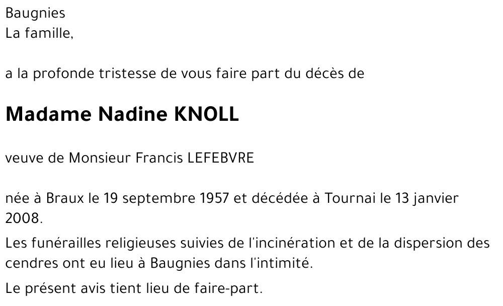 Nadine KNOLL