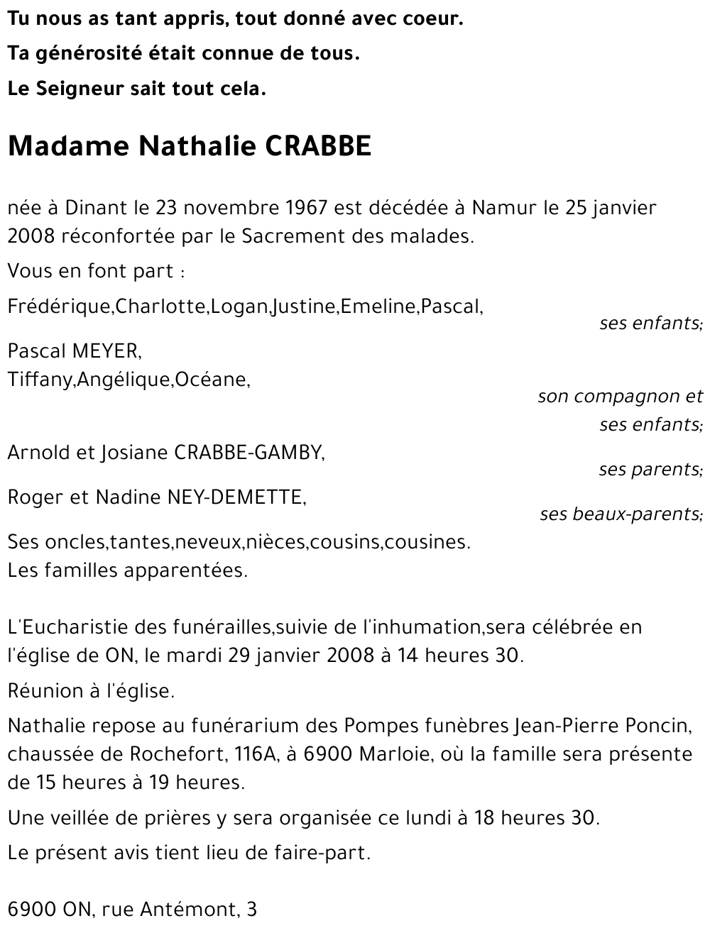 Nathalie CRABBE