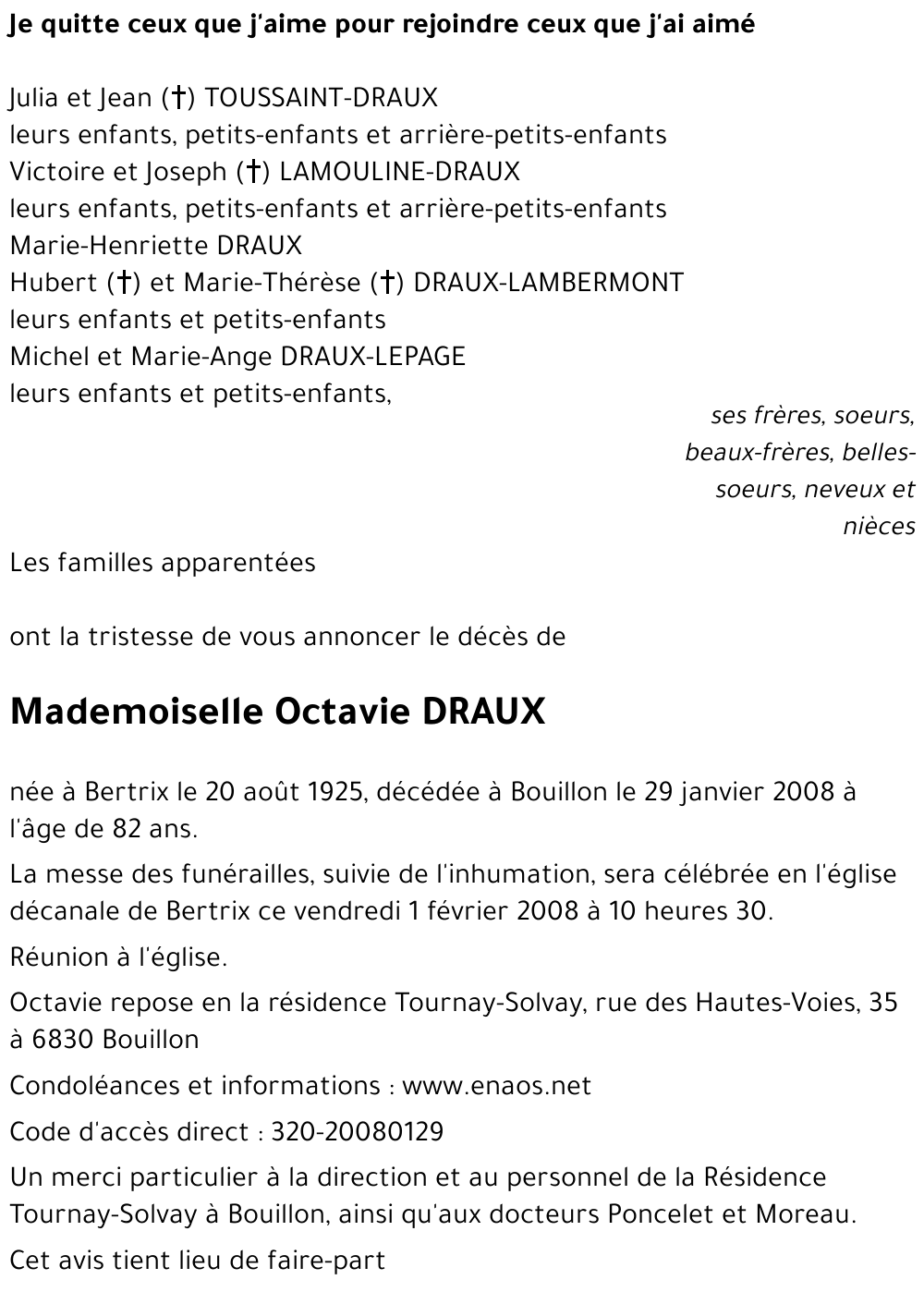 Octavie DRAUX