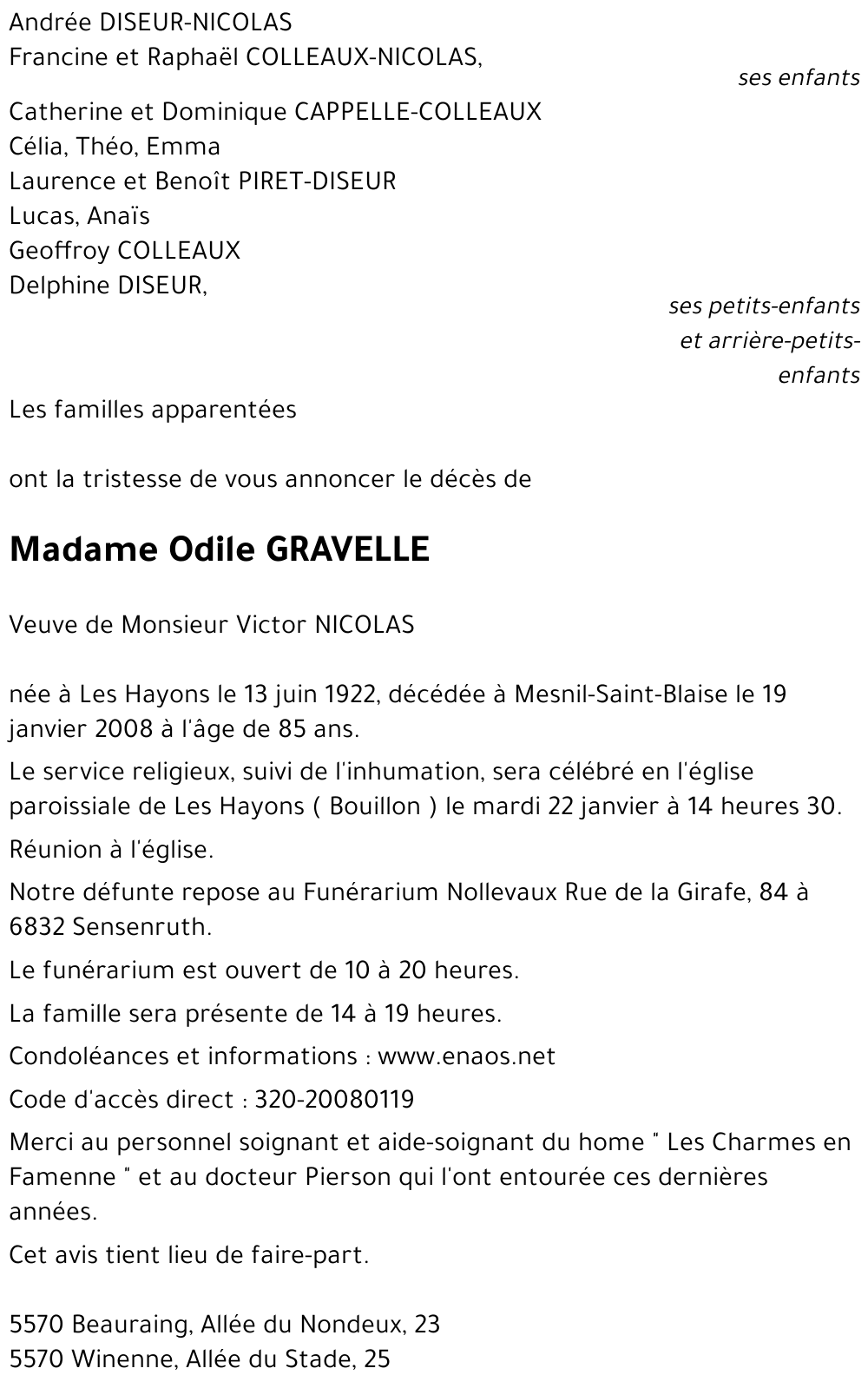 Odile GRAVELLE