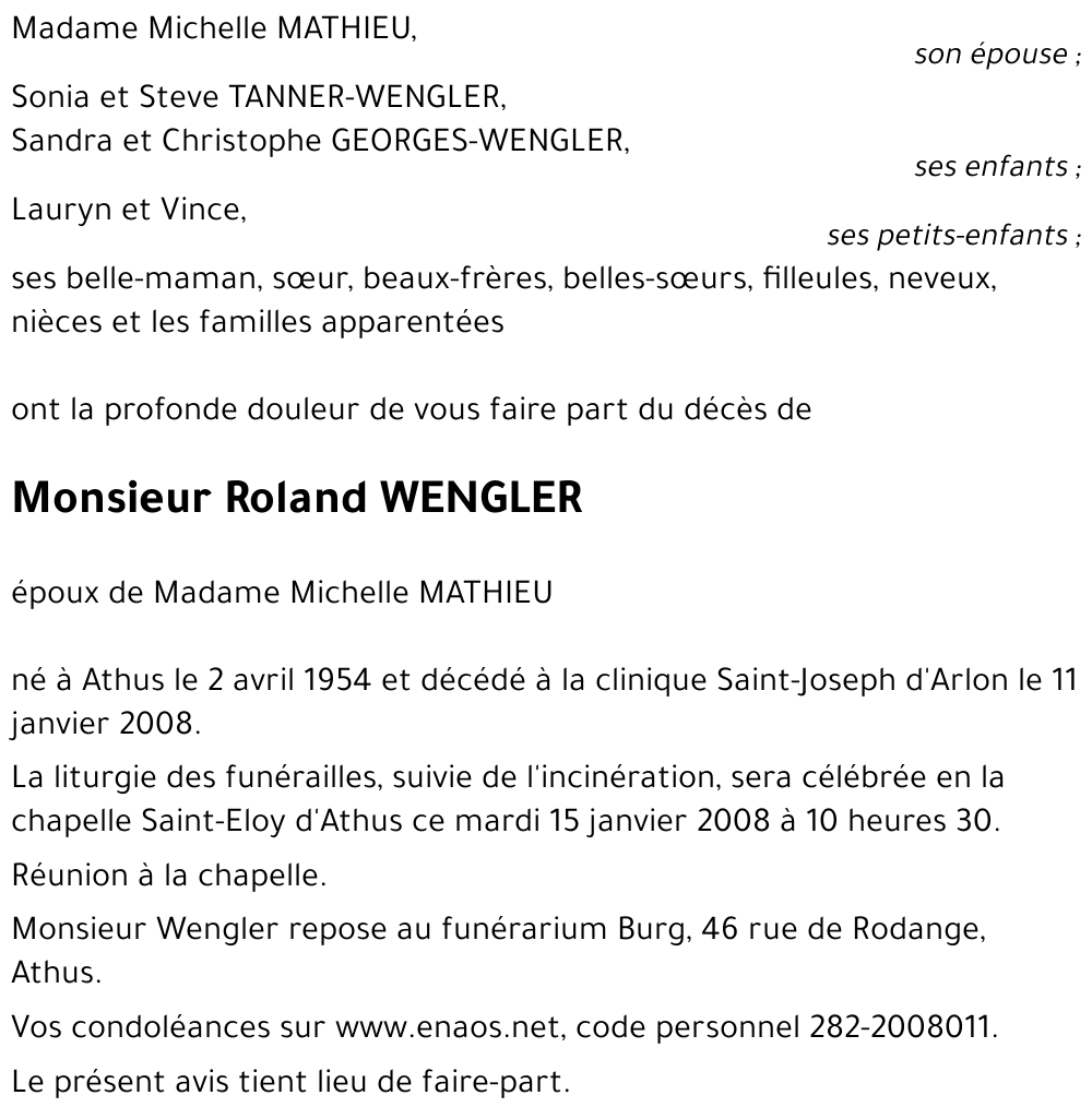 Roland WENGLER