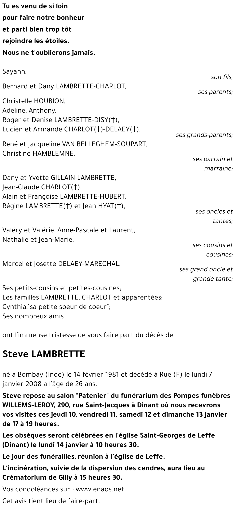 Steve LAMBRETTE