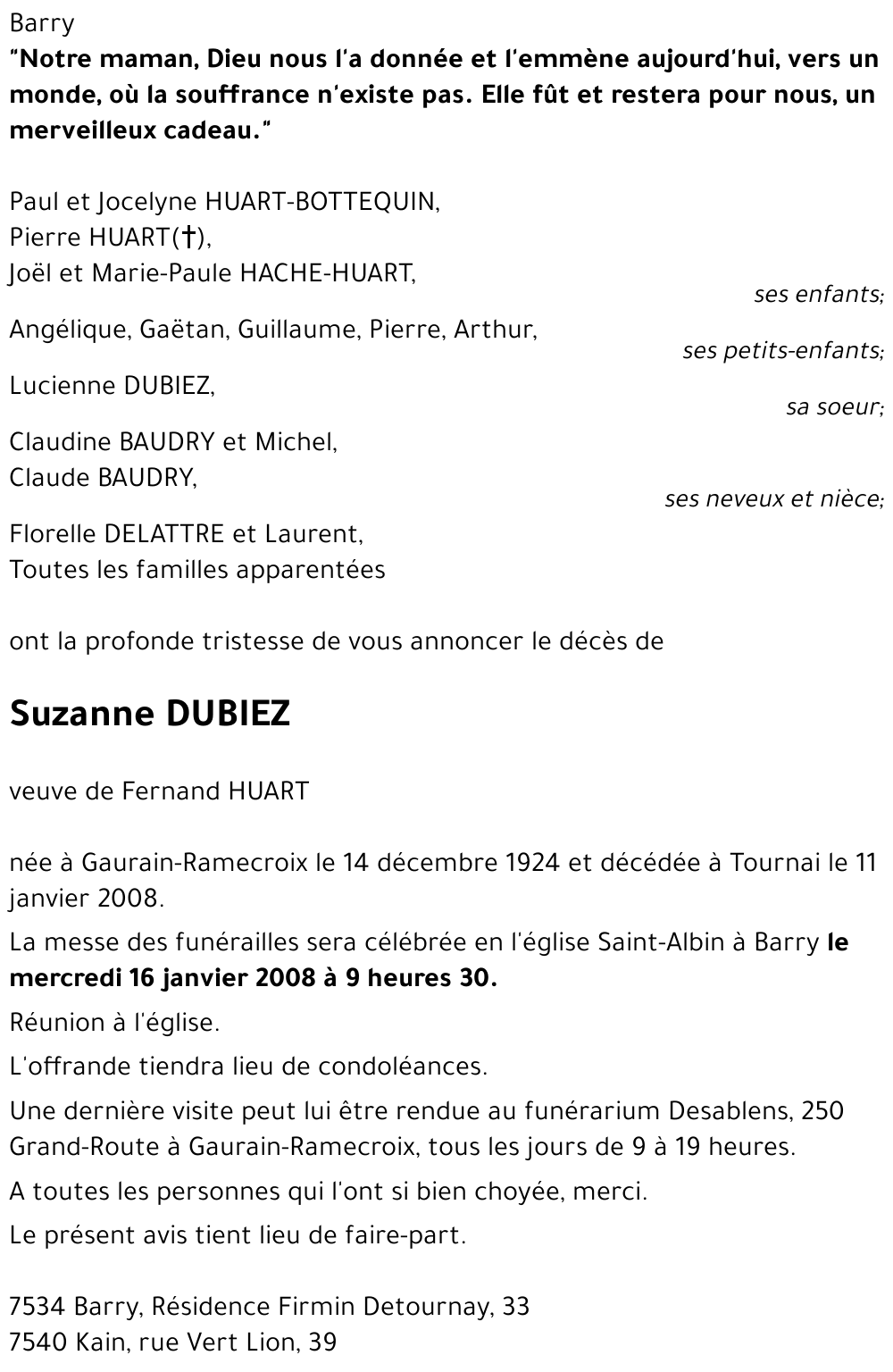 Suzanne DUBIEZ