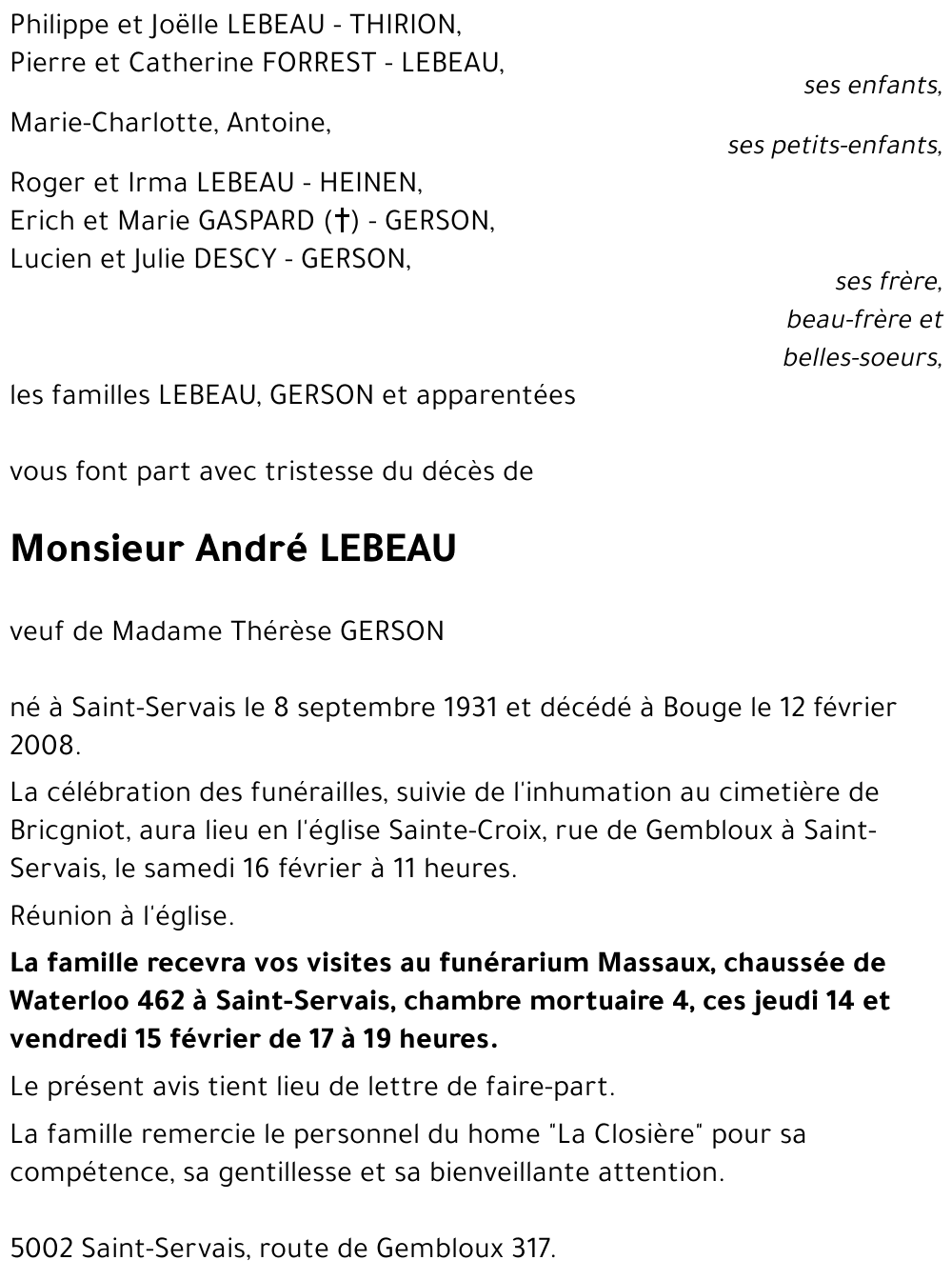 André LEBEAU