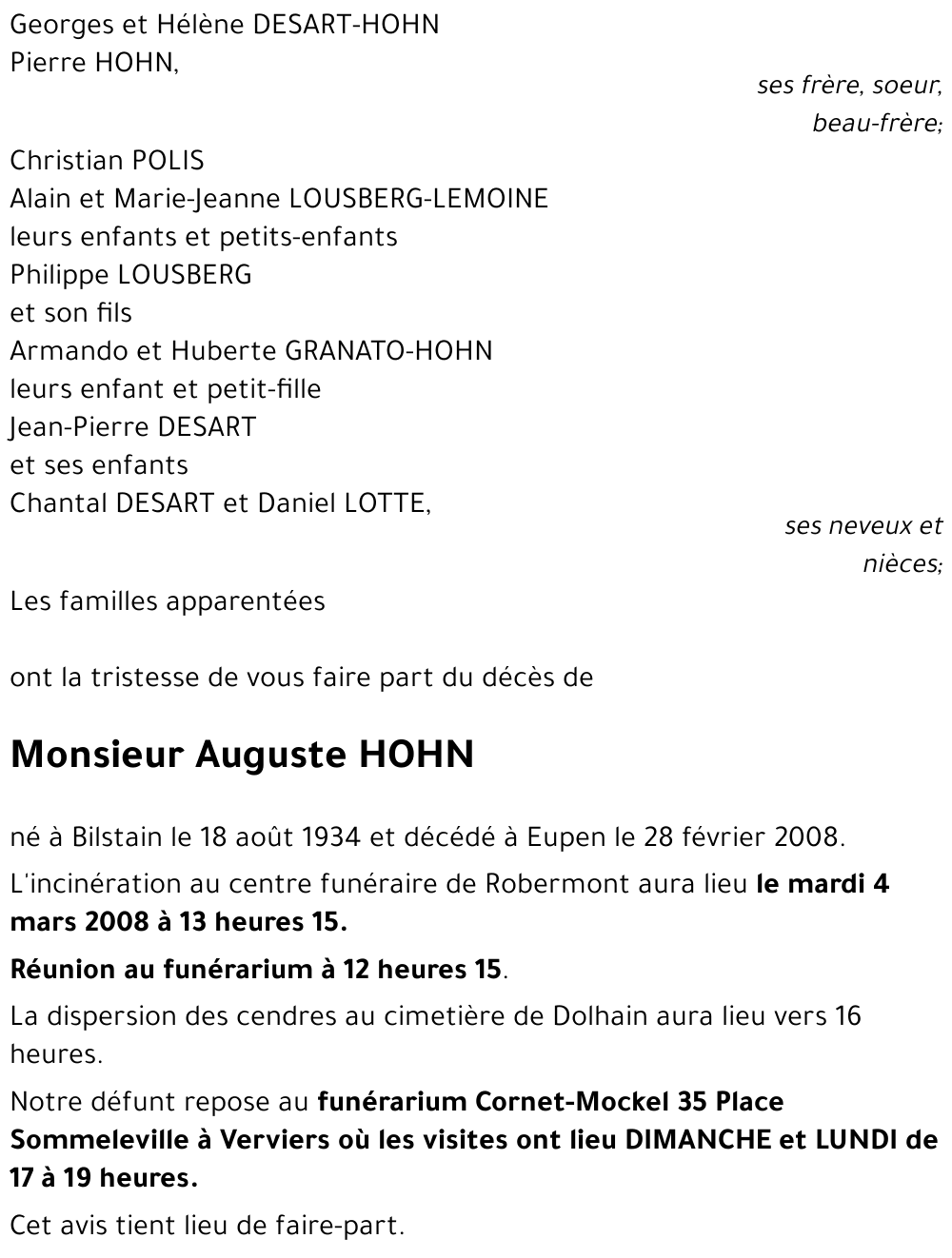 Auguste HOHN