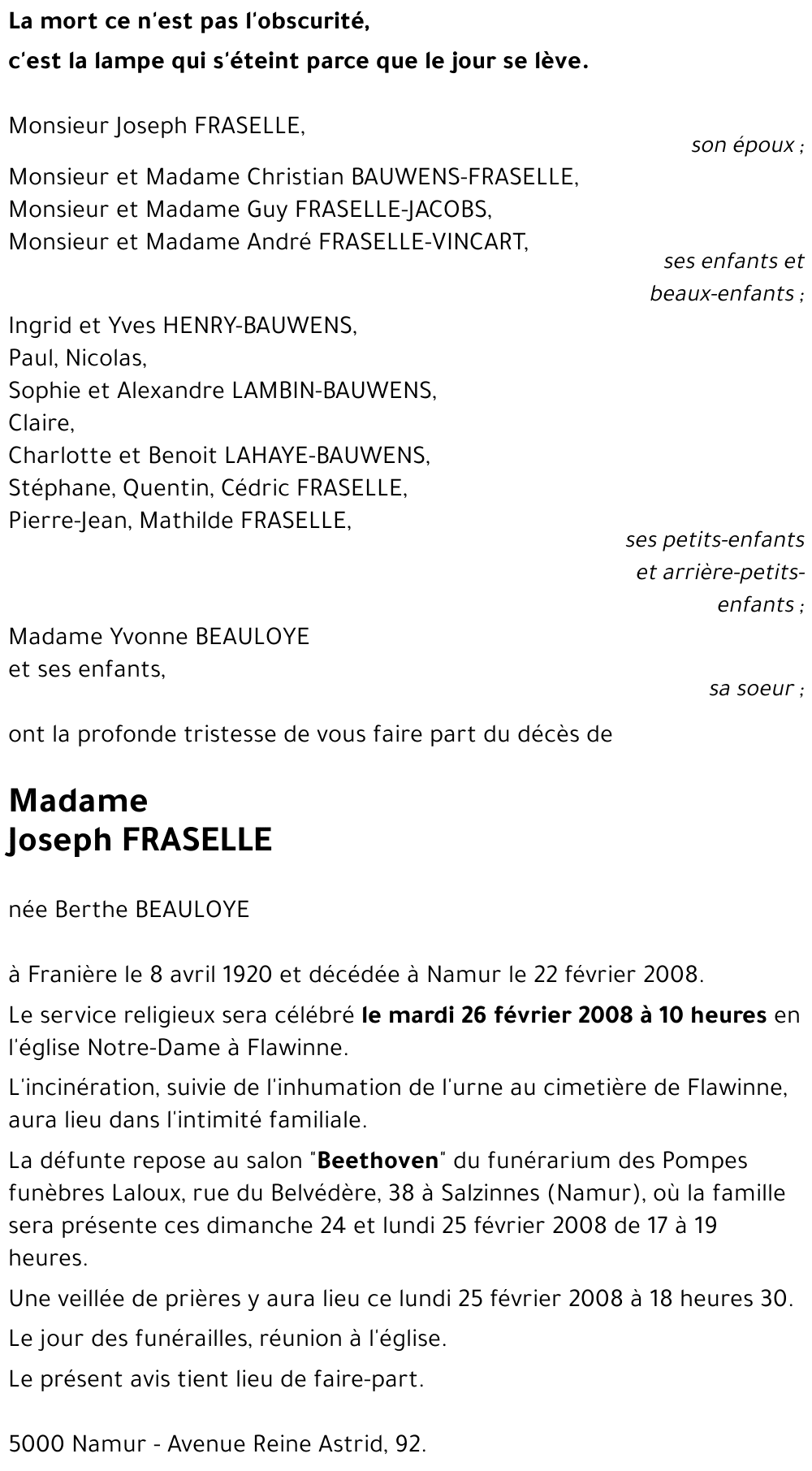 Berthe BEAULOYE