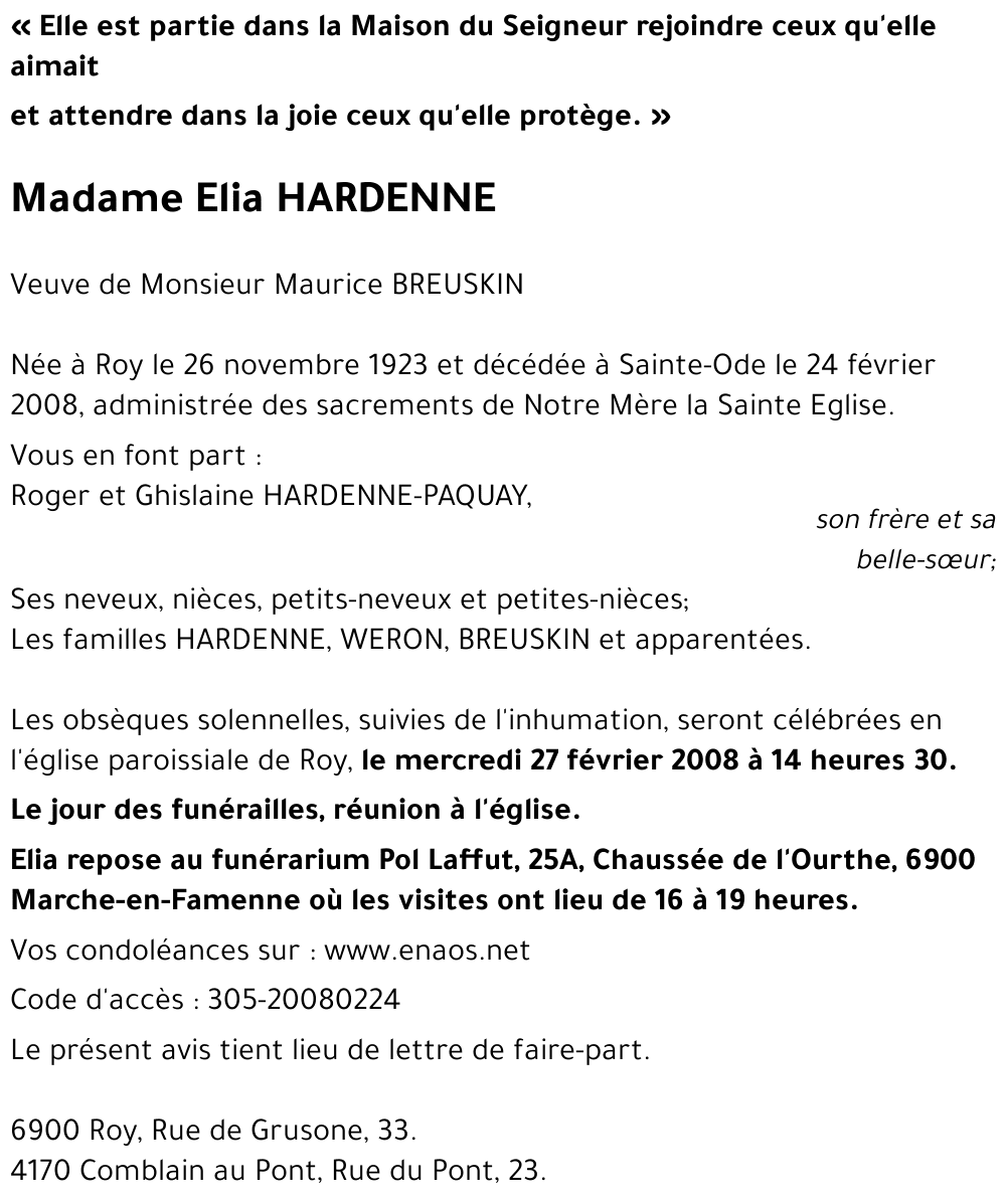 Elia HARDENNE