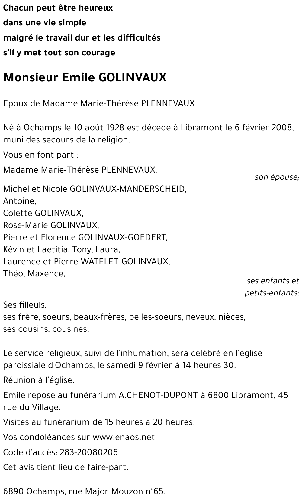 Emile GOLINVAUX