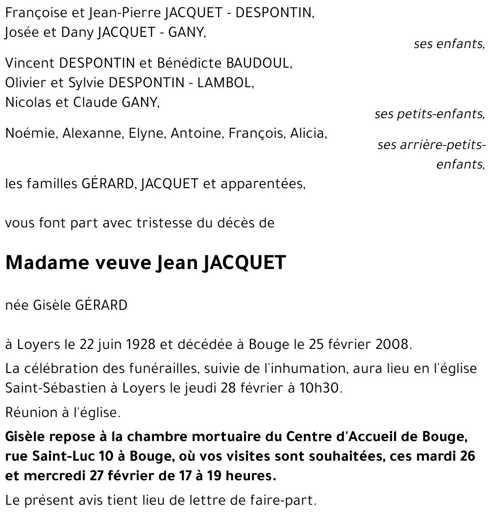 Gisèle GÉRARD