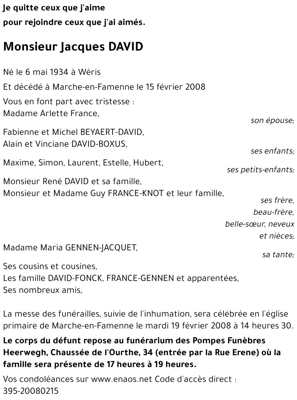 Jacques DAVID