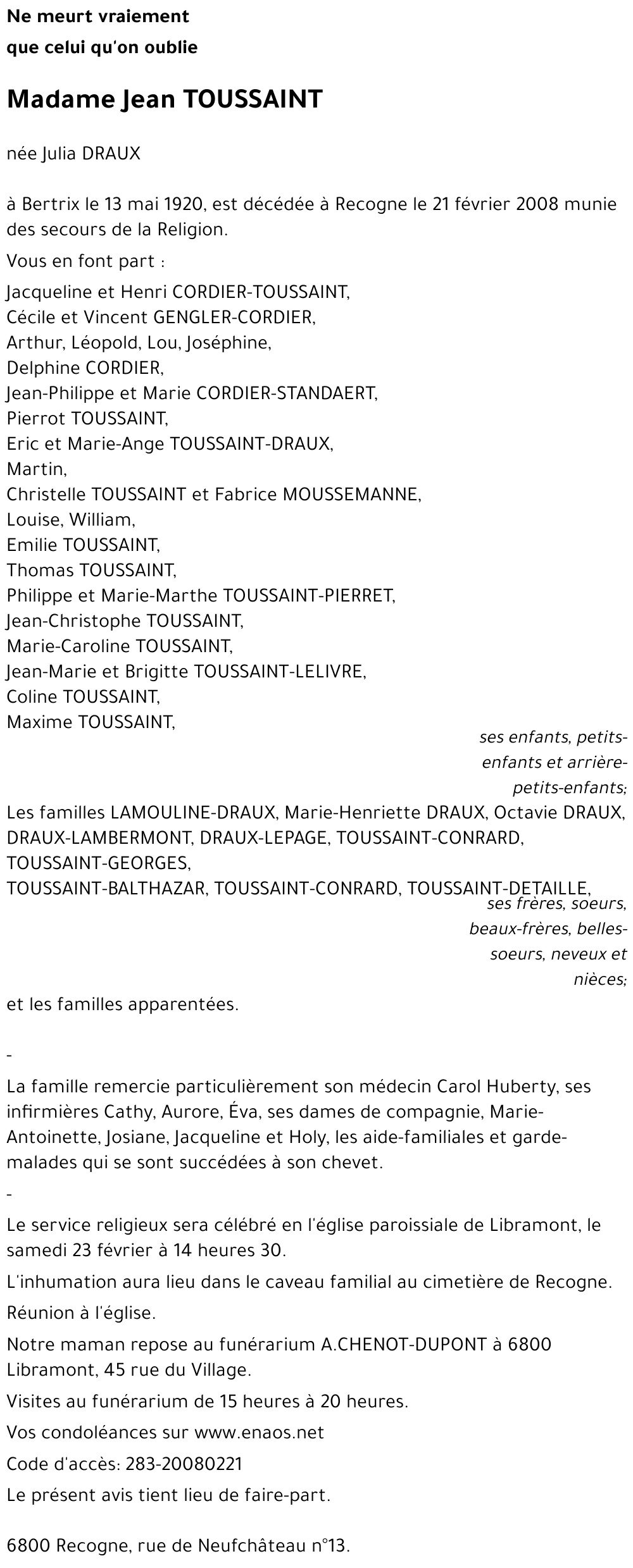 Jean TOUSSAINT