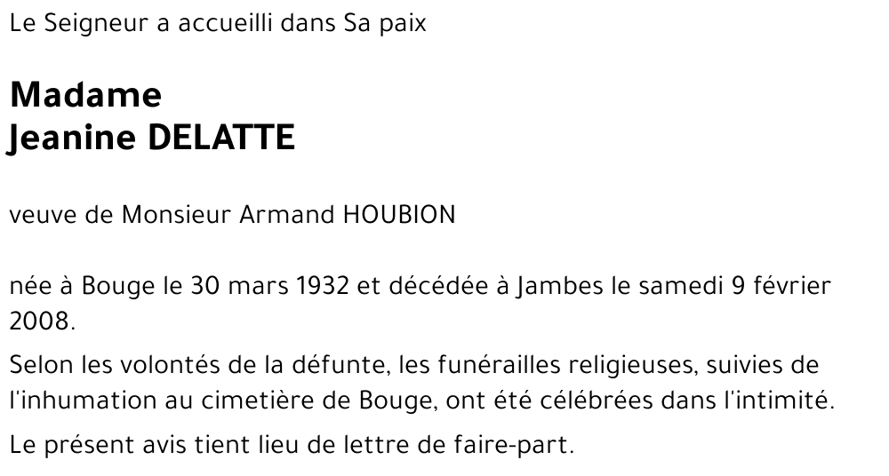 Jeanine DELATTE
