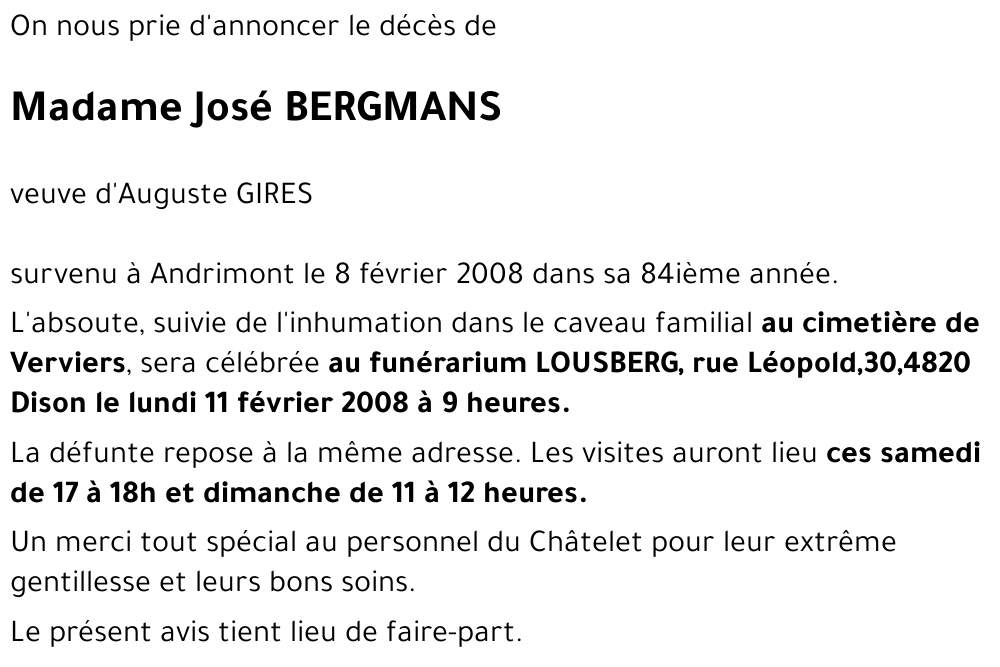 José BERGMANS