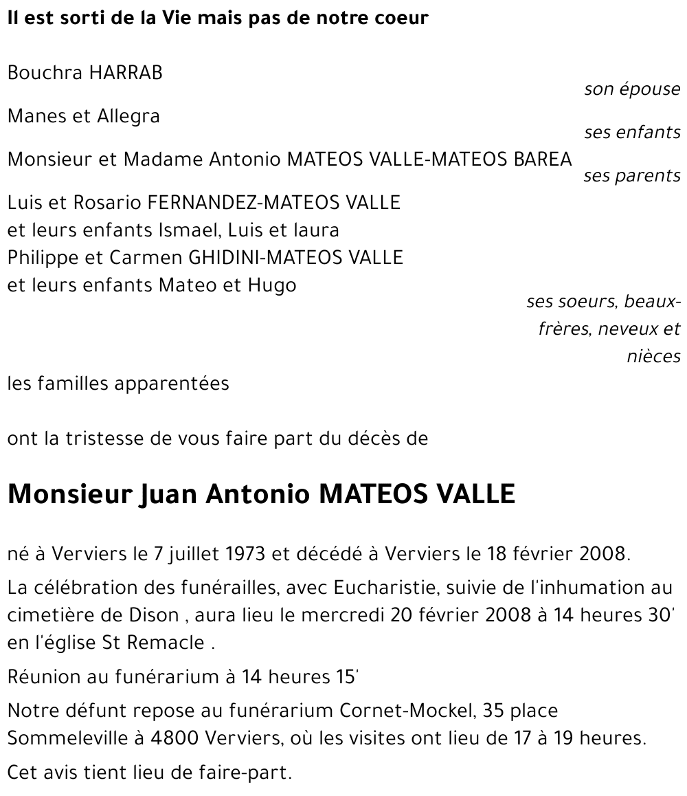 Juan Antonio MATEOS VALLE