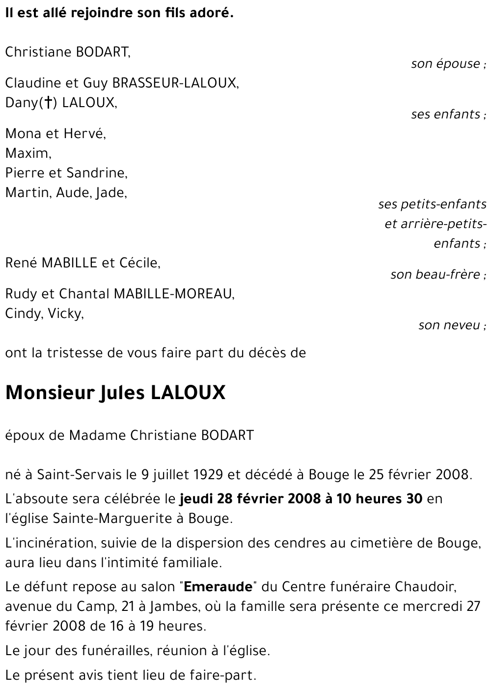 Jules LALOUX