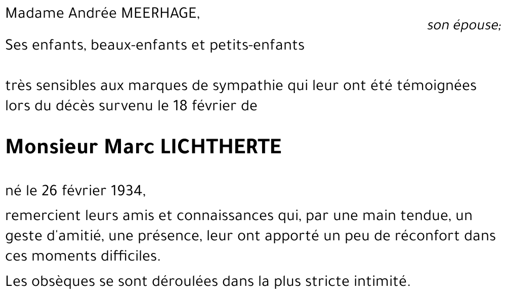 Marc LICHTHERTE