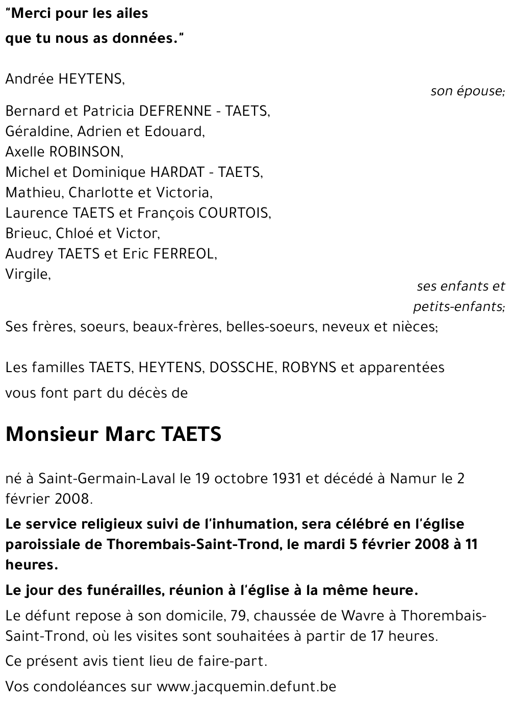 Marc TAETS