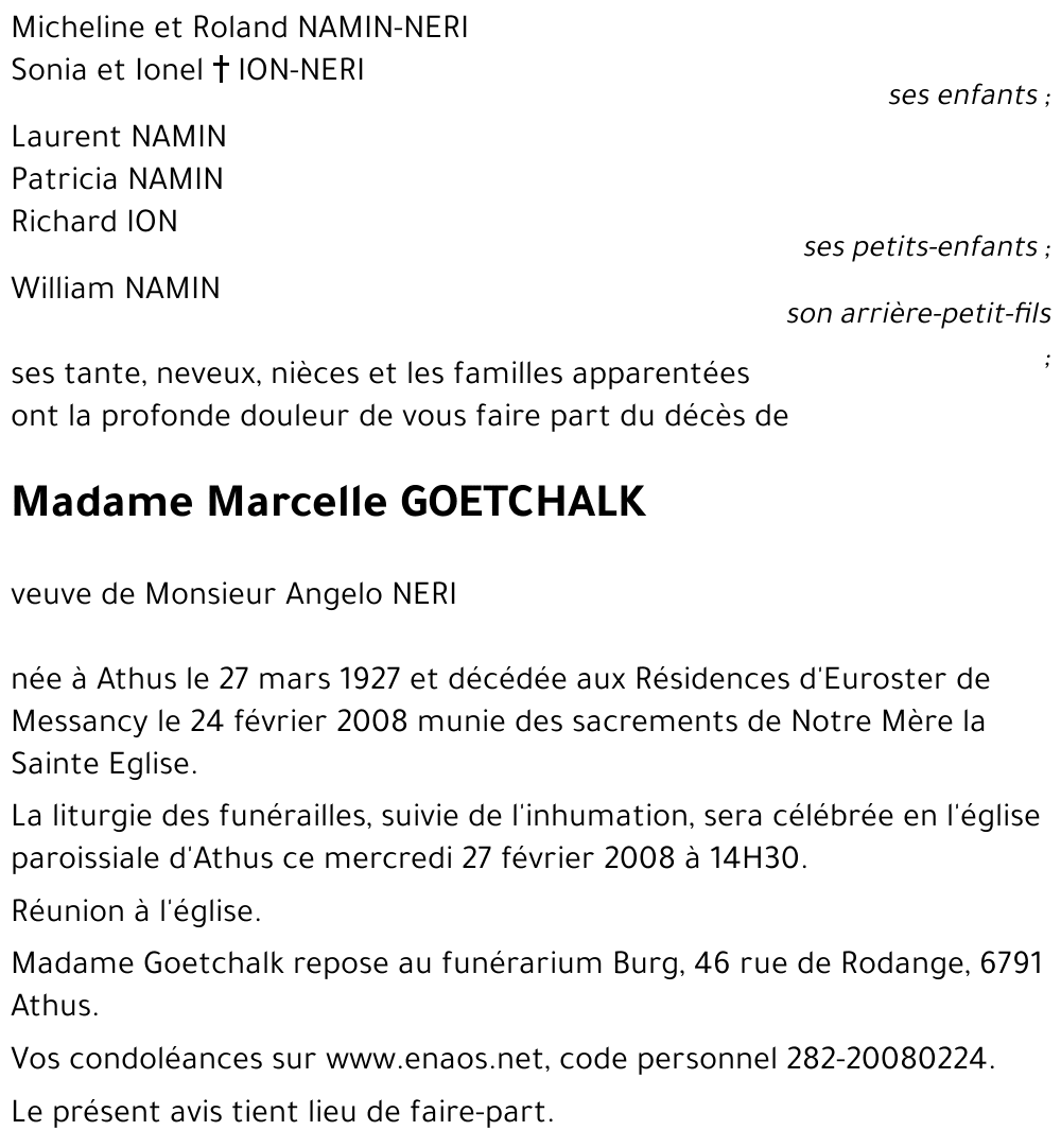 Marcelle GOETCHALK