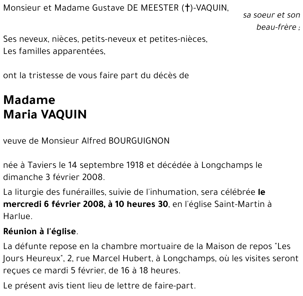 Maria VAQUIN
