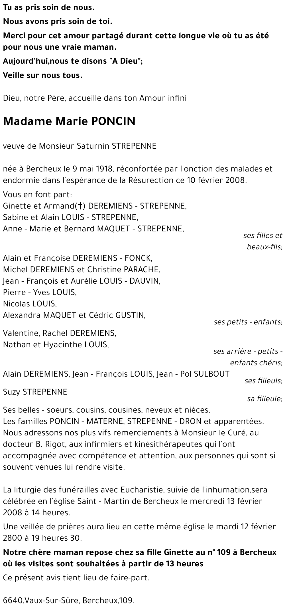 Marie PONCIN
