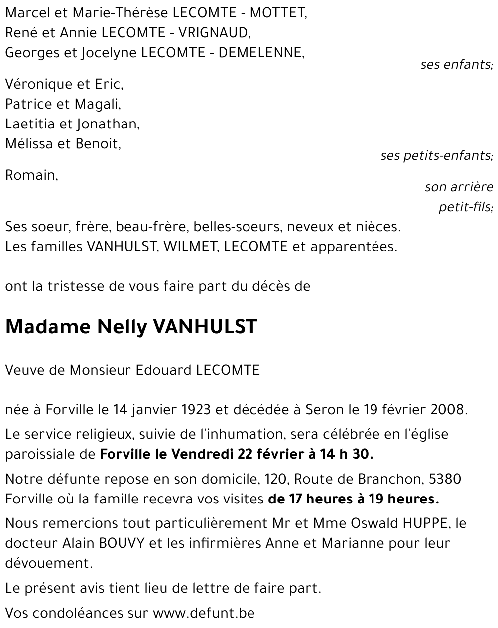 Nelly VANHULST
