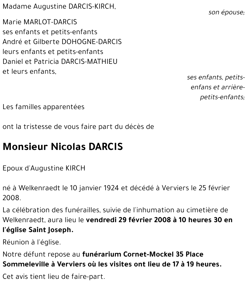Nicolas DARCIS