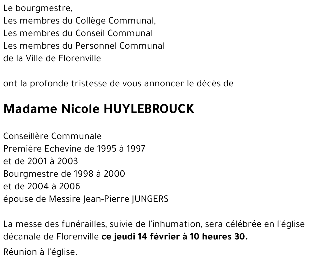 Nicole HUYLEBROUCK
