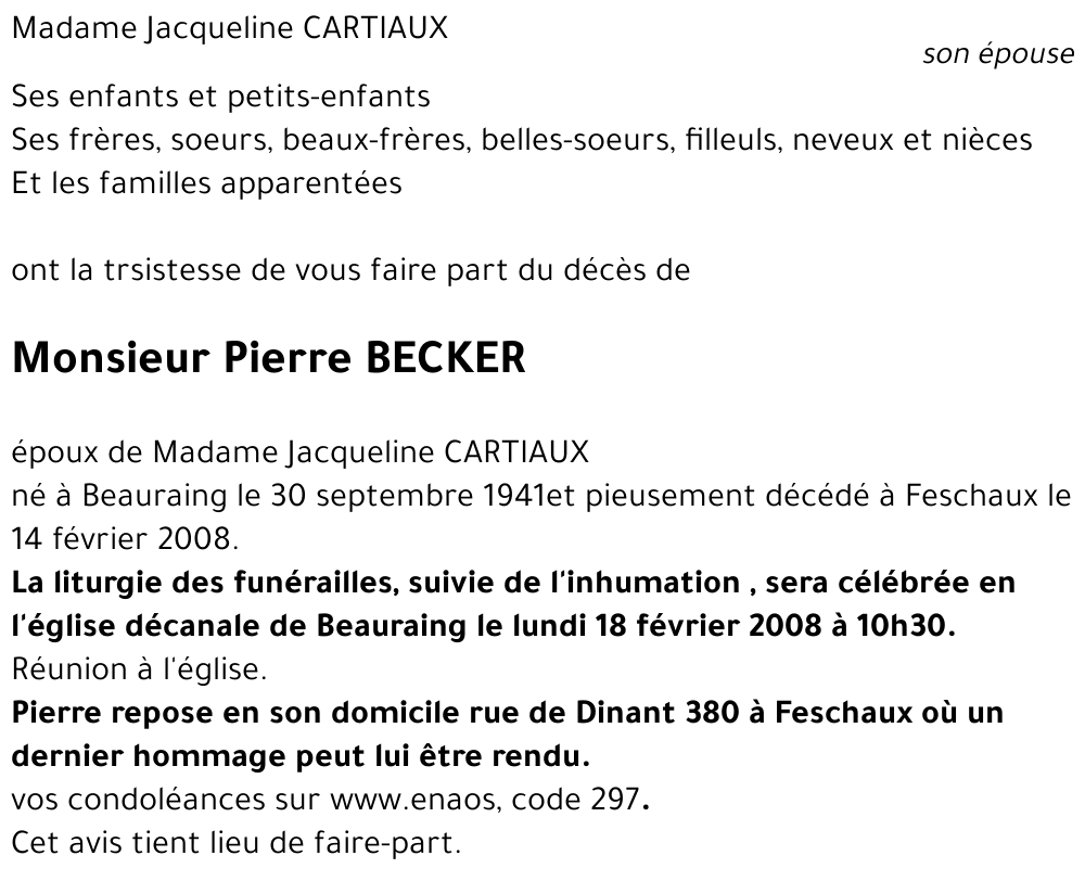 Pierre BECKER