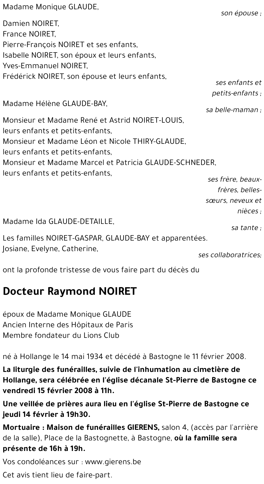Raymond NOIRET