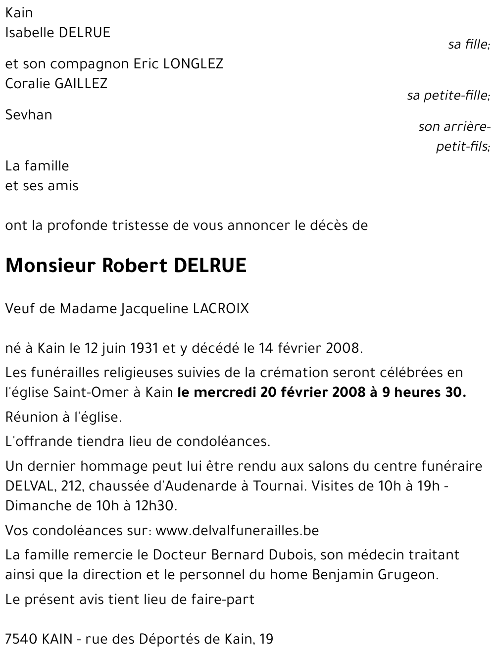 Robert DELRUE