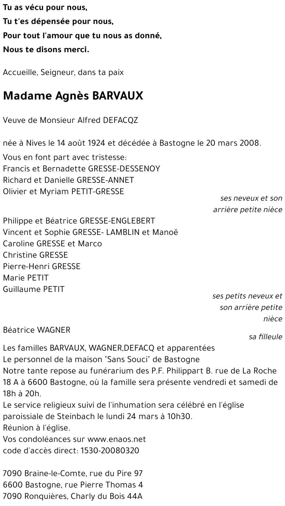 Agnès BARVAUX