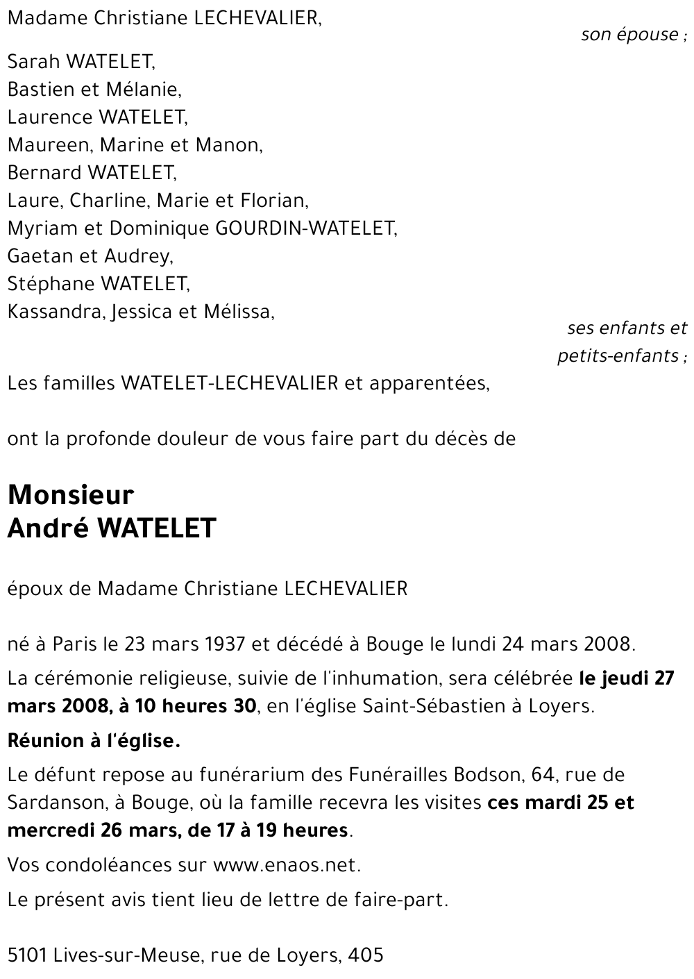 André WATELET