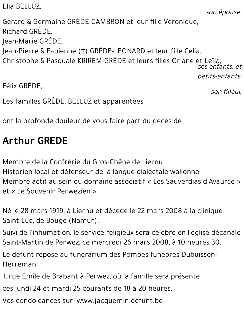 Arthur GREDE
