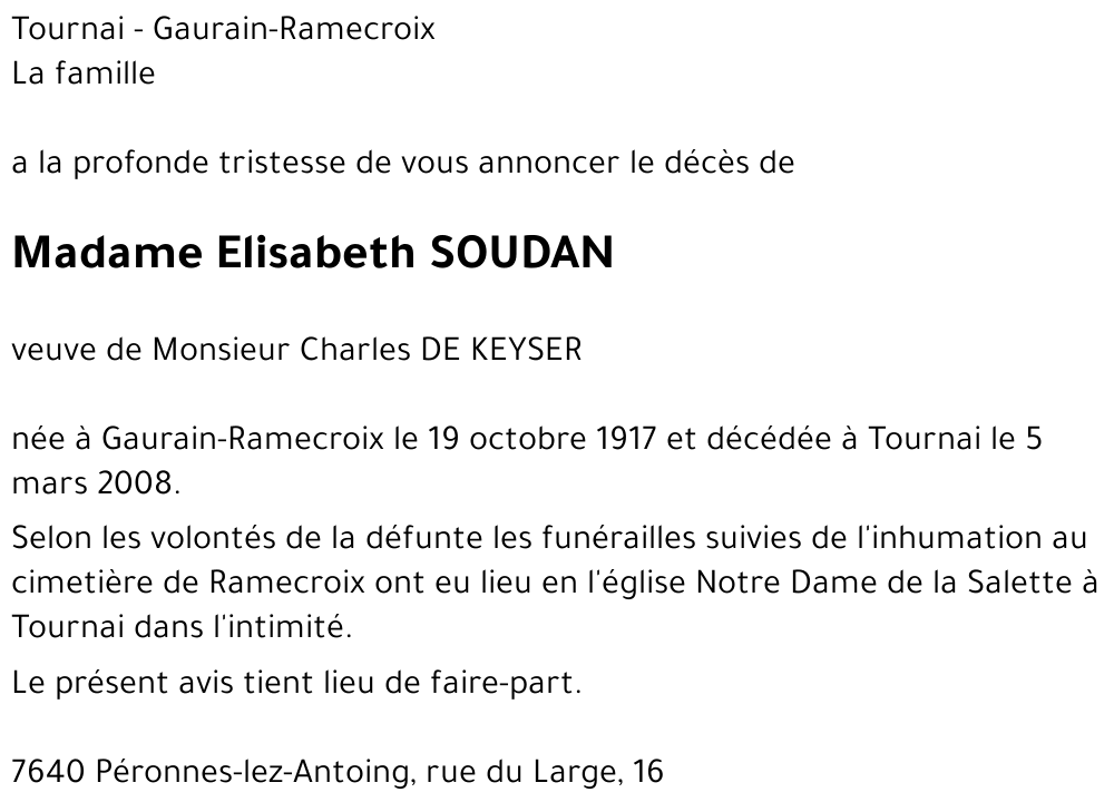 Elisabeth SOUDAN