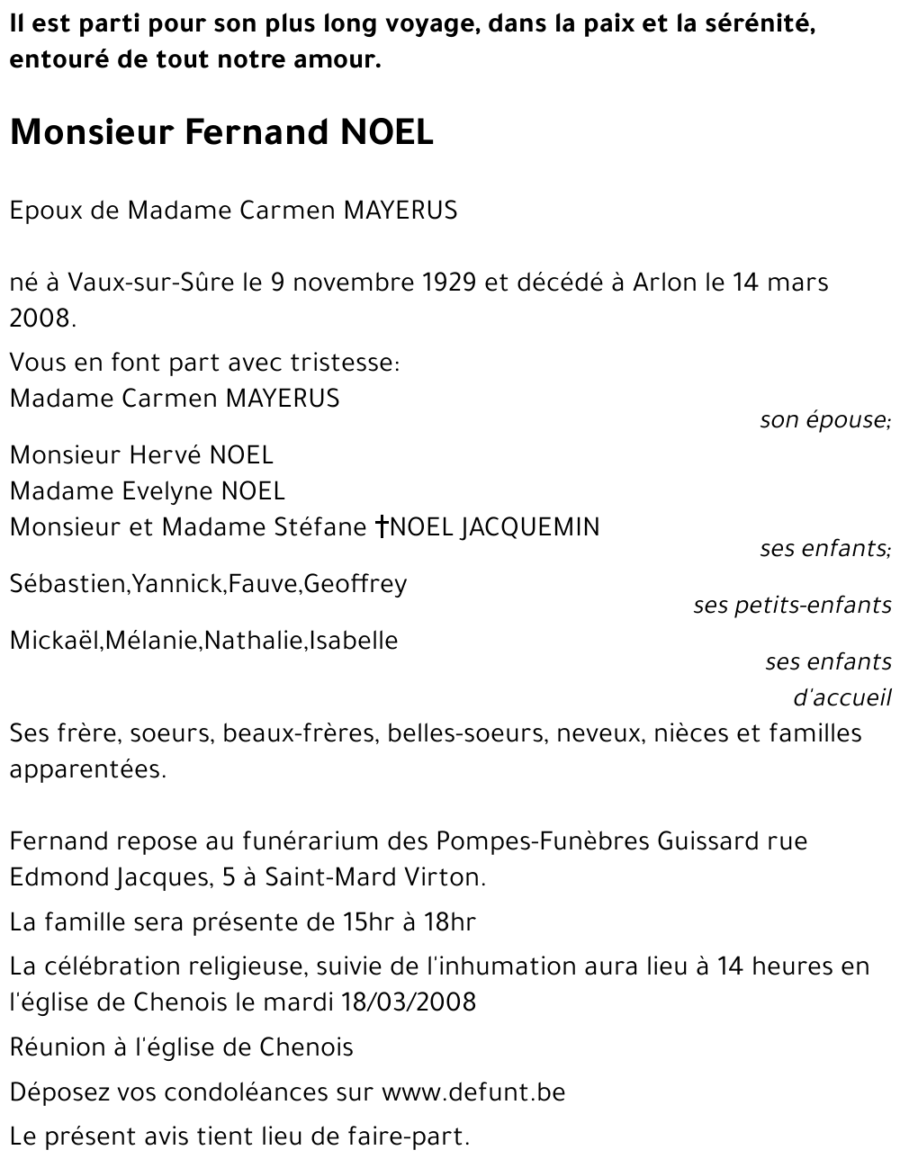 Fernand NOEL