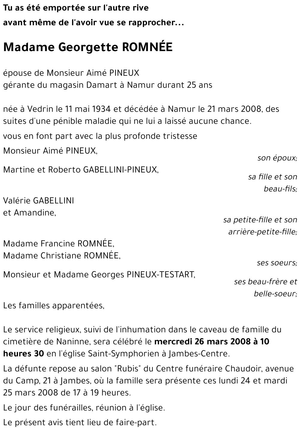 Georgette ROMNÉE