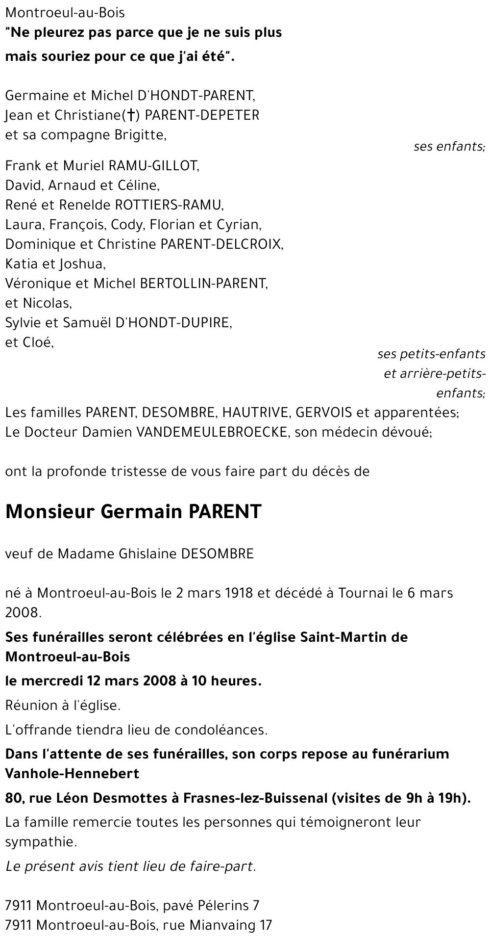 Germain PARENT