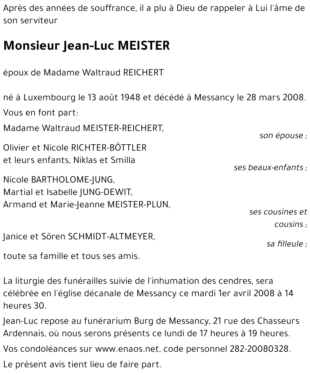 Jean-Luc MEISTER