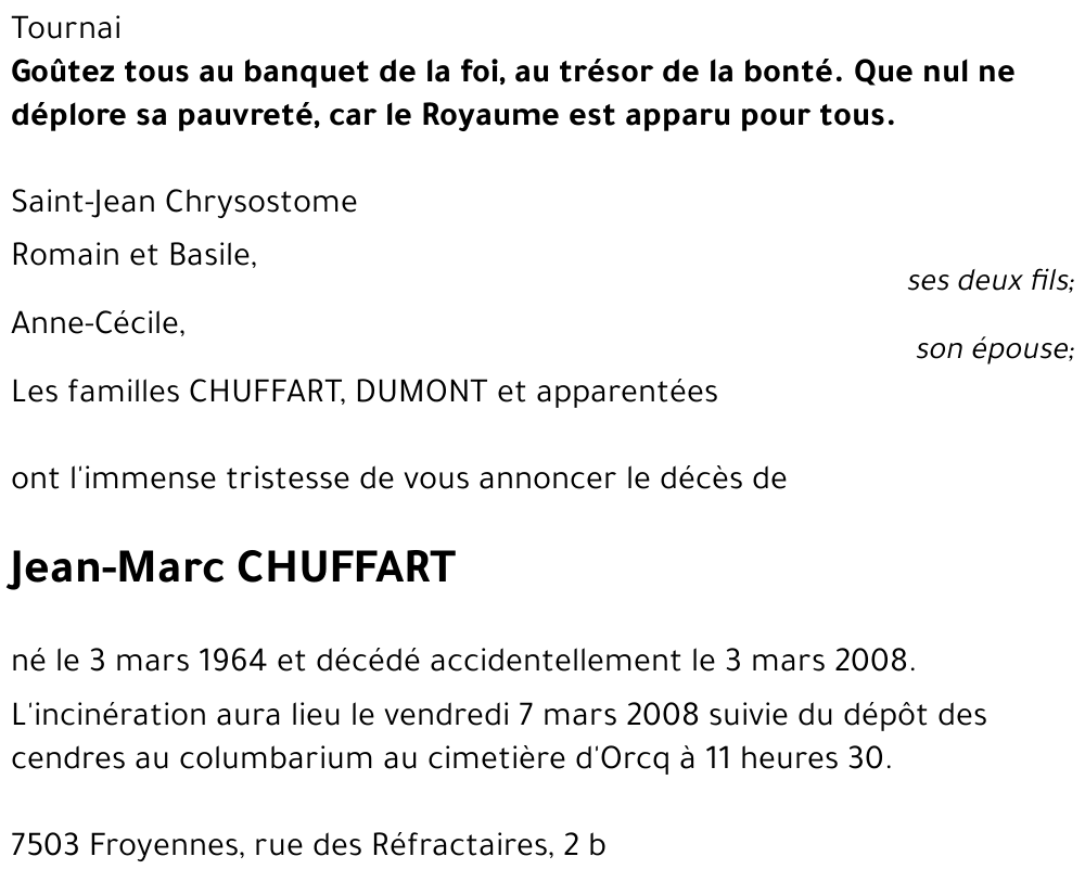 Jean-Marc CHUFFART