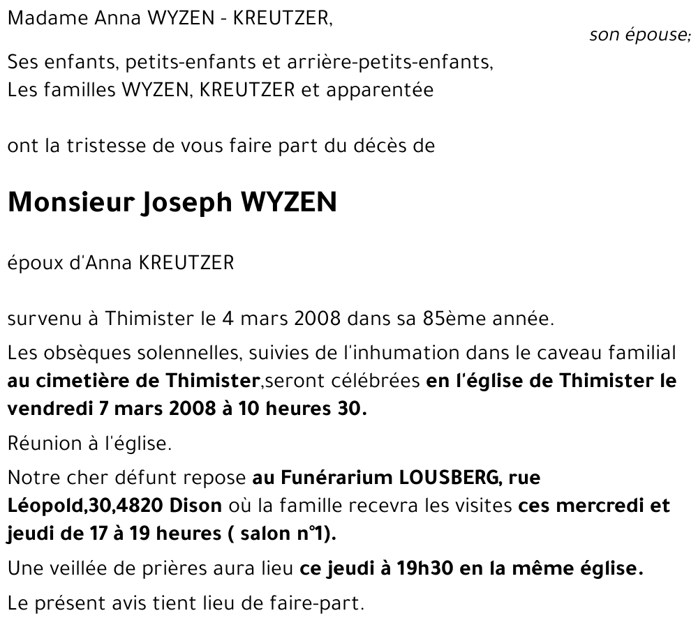 Josêph WYZEN