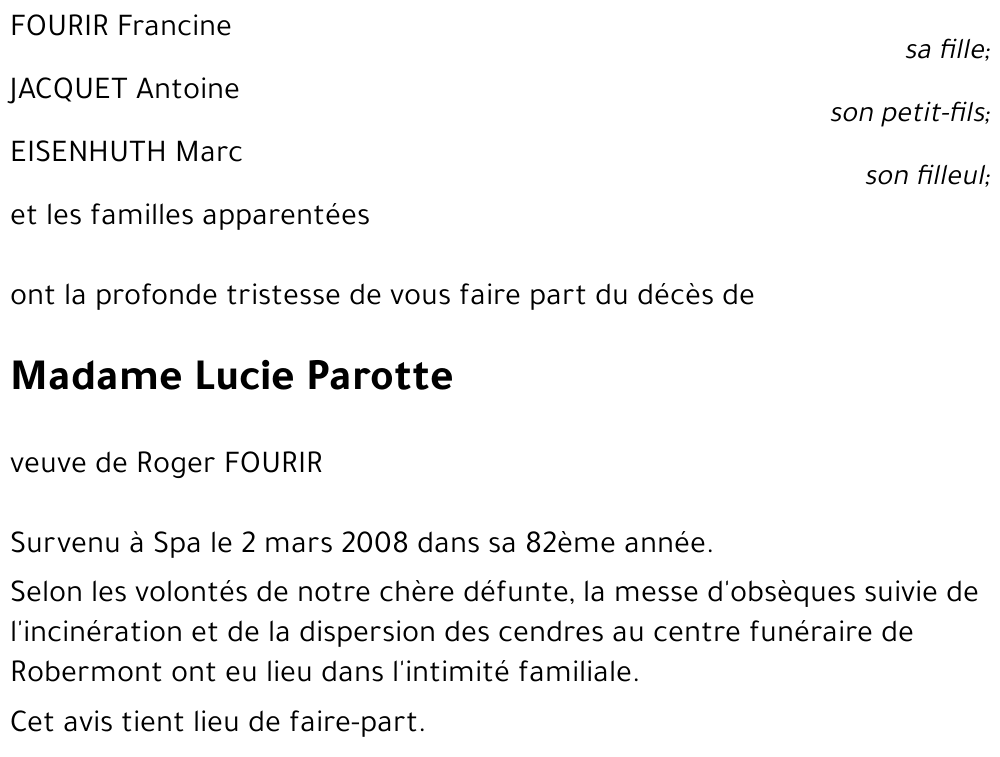 Lucie Parotte