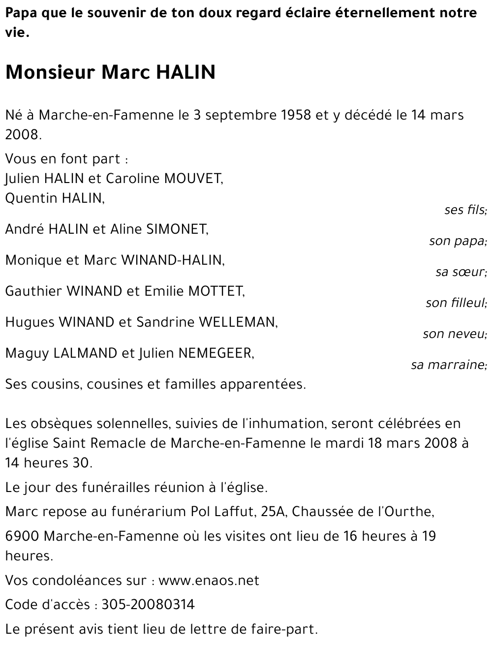 Marc HALIN