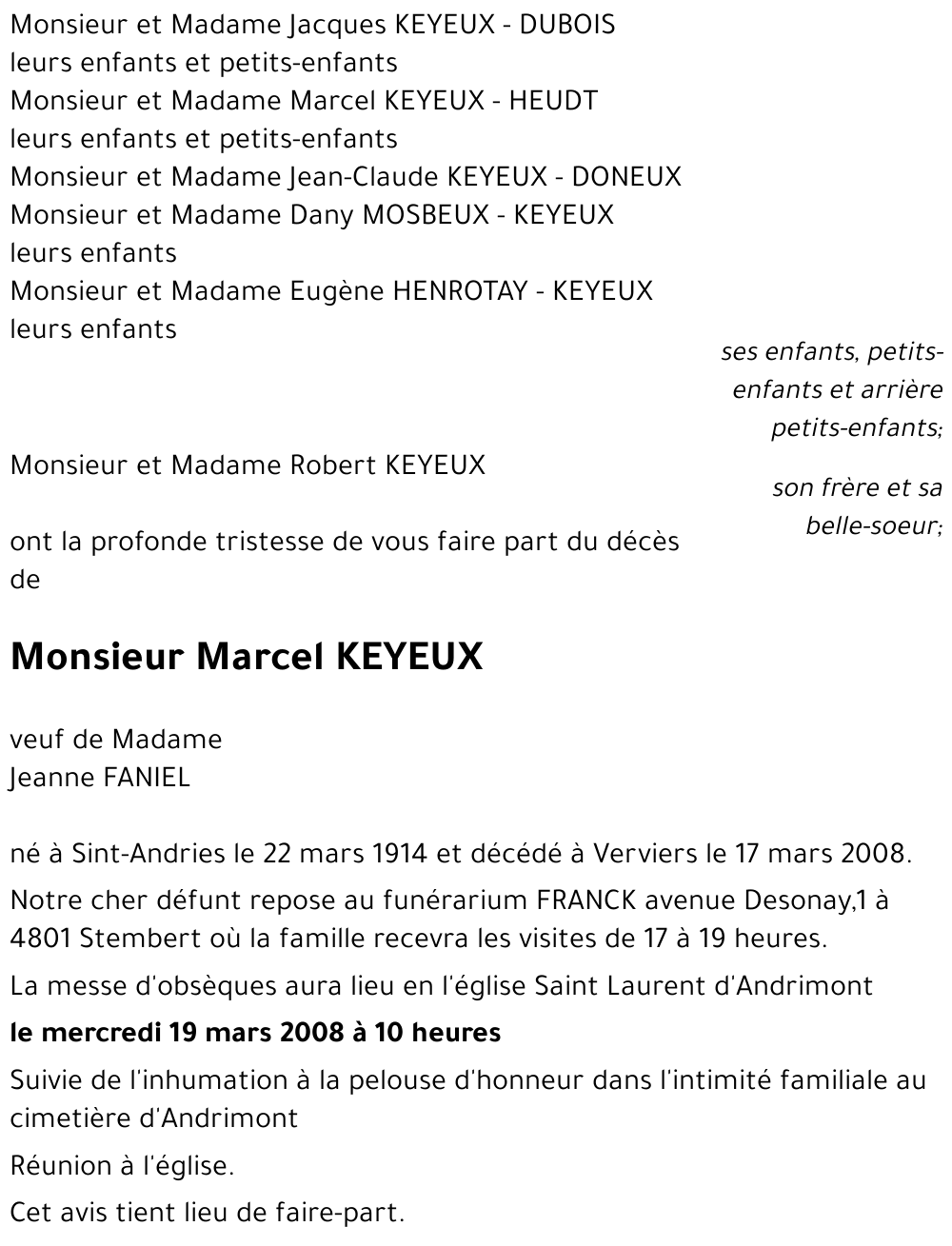 Marcel KEYEUX