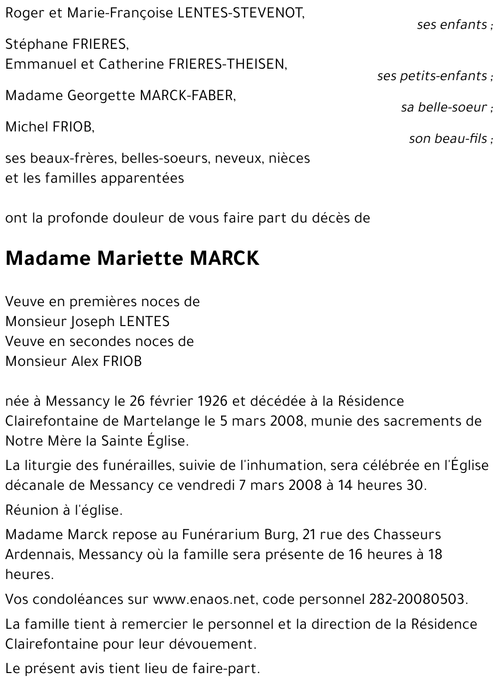 Mariette MARCK